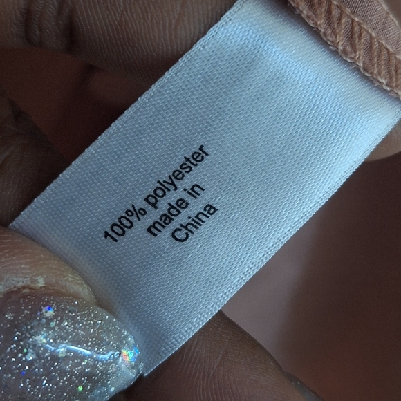 LANE BRYANT Blush Pink Ruffled Long Sleeve Blouse SZ 28 - Picture 6 of 8